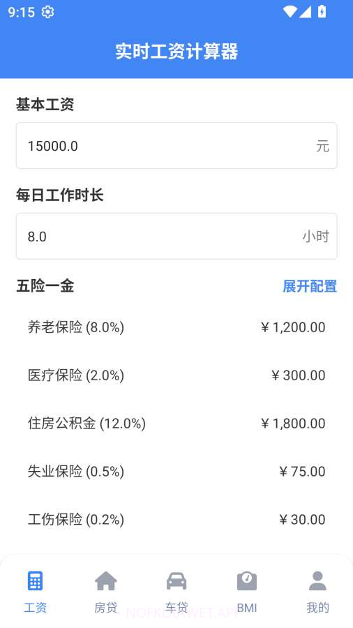 实时工资计算器2025最新版v1.2截图